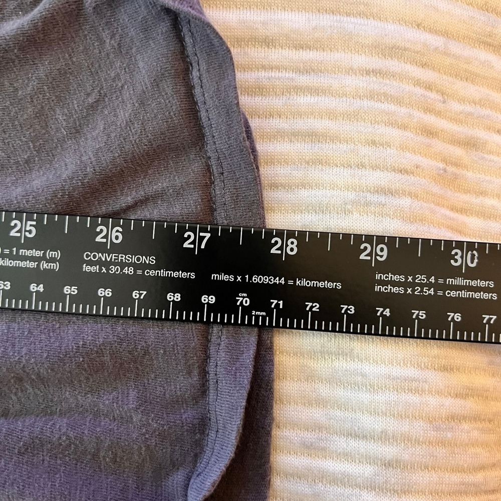 Umgee USA Charcoal Gray Tiered Babydoll V-Neck Cotton Peasant Boxy Top XL - Picture 7 of 7